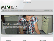Tablet Screenshot of mlmservicedesk.com
